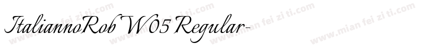 ItaliannoRob W05 Regular字体转换